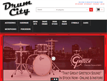Tablet Screenshot of drum-city.co.uk